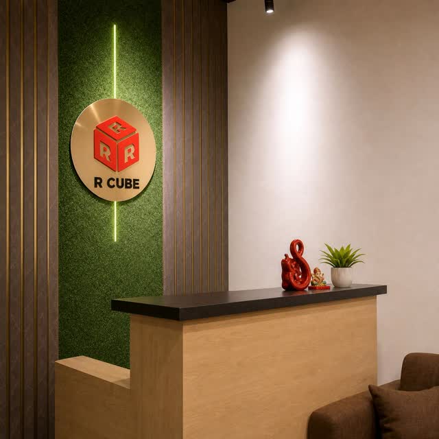 R Cube reception desk